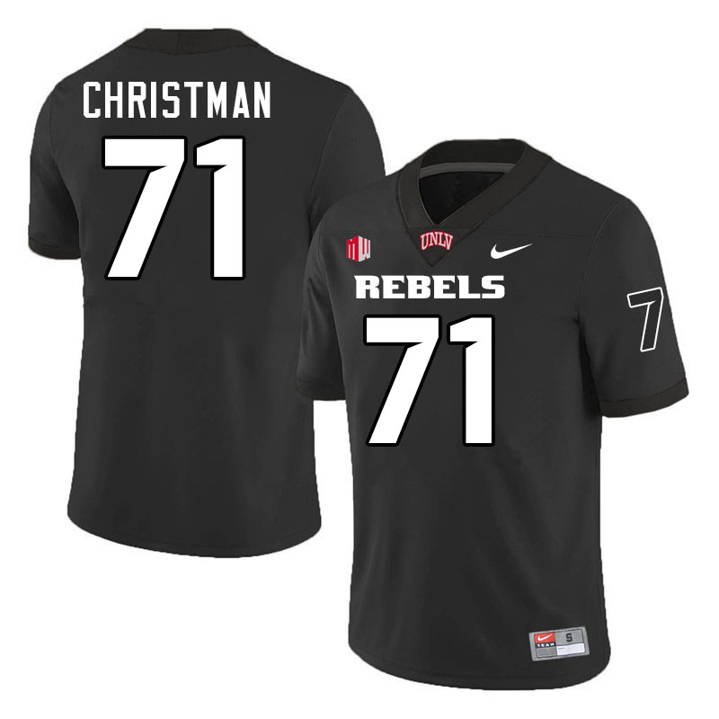 Ben Christman UNLV Jersey,UNLV Rebels Football Uniforms,Jerseys,Gears-Black